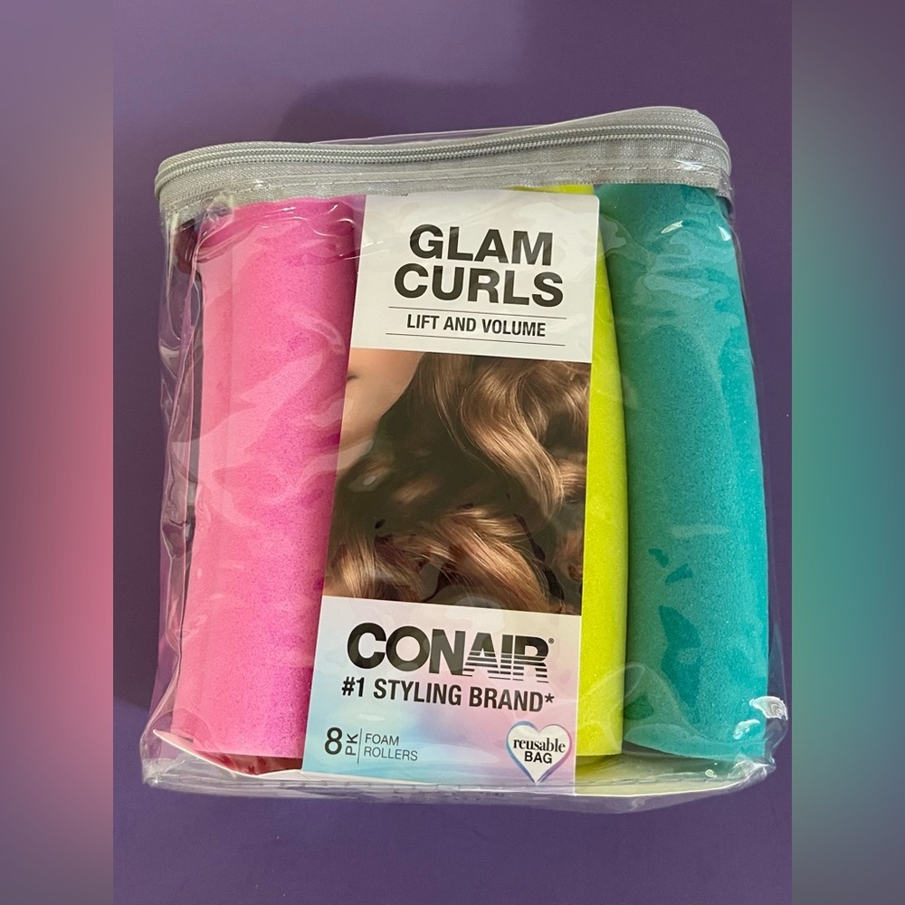 NEW CONAIR Foam Hair Rollers - Heatless Curls.